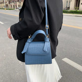 Sac à bandoulière mini à motif crocodile tendance